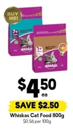 Drakes Whiskas Cat Food 800g offer