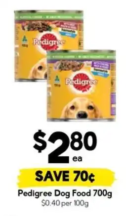 Drakes Pedigree Dog Food 700g offer