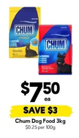 Drakes Chum Dog Food 3kg offer