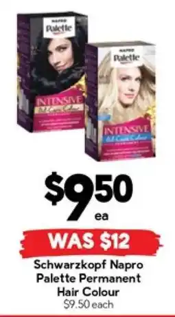Drakes Schwarzkopf Napro Palette Permanent Hair Colour offer