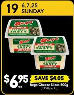 Drakes Bega Cheese Slices 500g offer
