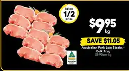 Drakes Australian Pork Loin Steaks - Bulk Tray offer