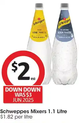 Coles Schweppes Mixers offer