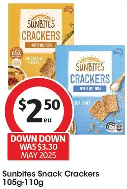 Coles Sunbites Snack Crackers offer