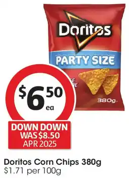 Coles Doritos Corn Chips offer