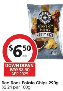 Coles Red Rock Potato Chips offer