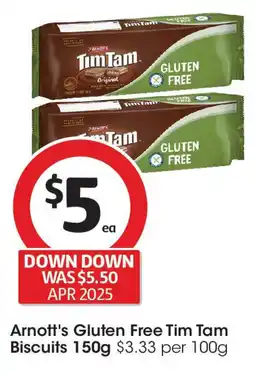 Coles Arnott's Gluten Free Tim Tam Biscuits offer