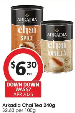 Coles Arkadia Chai Tea offer