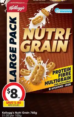 Coles Kellogg's Nutri Grain offer