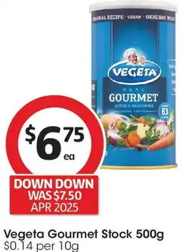 Coles Vegeta Gourmet Stock offer