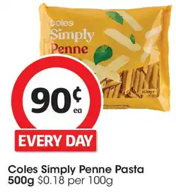 Coles Coles Simply Penne Pasta offer