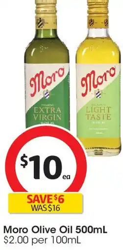 Coles Moro Olive Oil offer