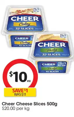 Coles Cheer Cheese Slices offer