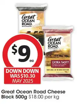 Coles Great Ocean Road Cheese Block offer