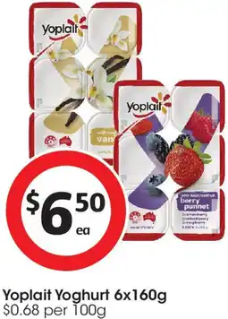 Coles Yoplait Yoghurt offer