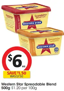 Coles Western Star Spreadable Blend offer
