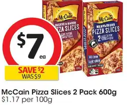 Coles McCain Pizza Slices 2 Pack offer