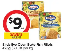 Coles Birds Eye Oven Bake Fish Fillets offer
