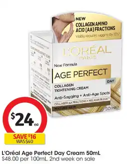 Coles L'Oréal Age Perfect Day Cream offer