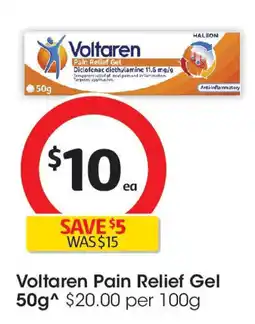 Coles Voltaren Pain Relief Gel offer