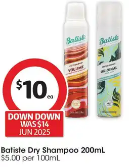 Coles Batiste Dry Shampoo offer