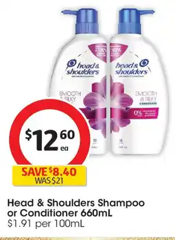 Coles Head & Shoulders Shampoo or Conditioner offer