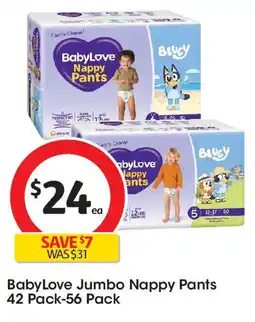 Coles Baby Love Jumbo Nappy Pants offer