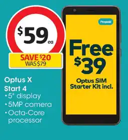 Coles Optus X Start 4 offer