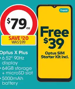 Coles Optus X Plus offer
