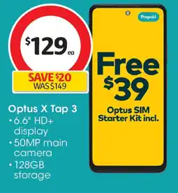 Coles Optus X Tap 3 offer