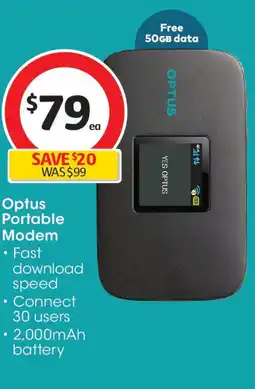Coles Optus Portable Modem offer