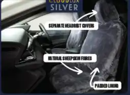 SuperCheap Auto Silver CLOUDLUX Sheepskin Seat Covers offer