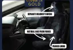 SuperCheap Auto Gold CLOUDLUX Sheepskin Seat Covers offer