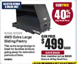 SuperCheap Auto Ridge Ryder 4WD Extra Large Sliding Pantry offer