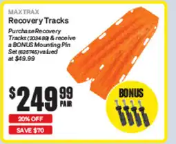 SuperCheap Auto MAXTRAX Recovery Tracks offer