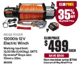 SuperCheap Auto Ridge Ryder 12000lb 12 V Electric Winch offer