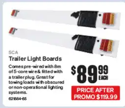 SuperCheap Auto SCA Trailer Light Boards offer