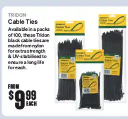 SuperCheap Auto Tridon Cable Ties offer