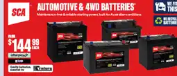 SuperCheap Auto SCA Automotive & 4wd Batteries offer