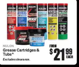 SuperCheap Auto NULON Grease Cartridges & Tubs offer