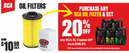 SuperCheap Auto SCA Oil Filters offer