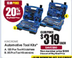 SuperCheap Auto Kincrome Automotive Tool Kits offer