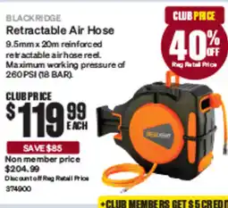 SuperCheap Auto Blackridge Retractable Air Hose offer