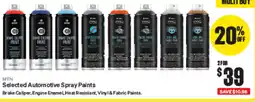 SuperCheap Auto MTN Selected Automotive Spray Paints offer