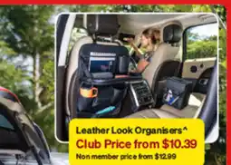SuperCheap Auto Leather Look Organisers offer