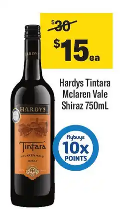 Coles Hardys Tintara Mclaren Vale Shiraz offer