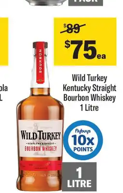 Coles Wild Turkey Kentucky Straight Bourbon Whiskey offer