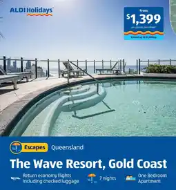 ALDI ALDI Holidays The Wave Resort, Gold Coast offer