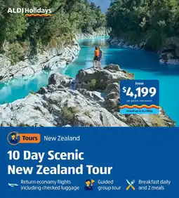 ALDI ALDI Holidays 10 Day Scenic New Zealand Tour offer