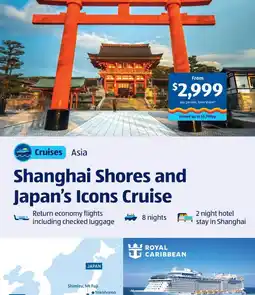 ALDI ALDI Holidays Shanghai Shores and Japan's Icons Cruise offer